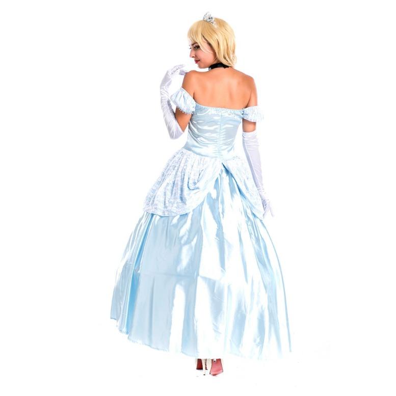 AMAZON hot sale, sexy ball blue queen dress plus inner petticoat, medieval court dress M4616
