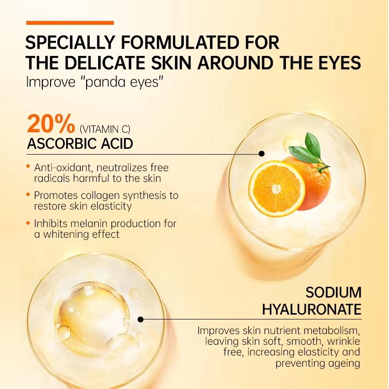 JoyPretty VC Whitening Skin Care Set Anti Dark Circles Eye Cream Spot Remove Hyaluronic Acid Moisturizr Serum Beauty Health