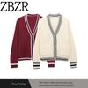 Za Export New Arrival Women's Clothing ZR Fashion Style Trim Simple Graceful V Neck Long Sleeve Knitted Coat 6771154
