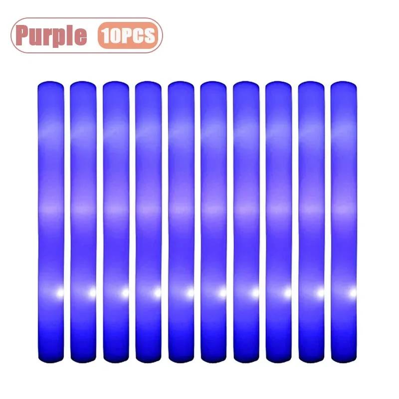Glow Stick Sponge Bar LED Colorful Flashing Light Stick for Cheer Support Neon Party Event Light Up Wand for Night Activities
