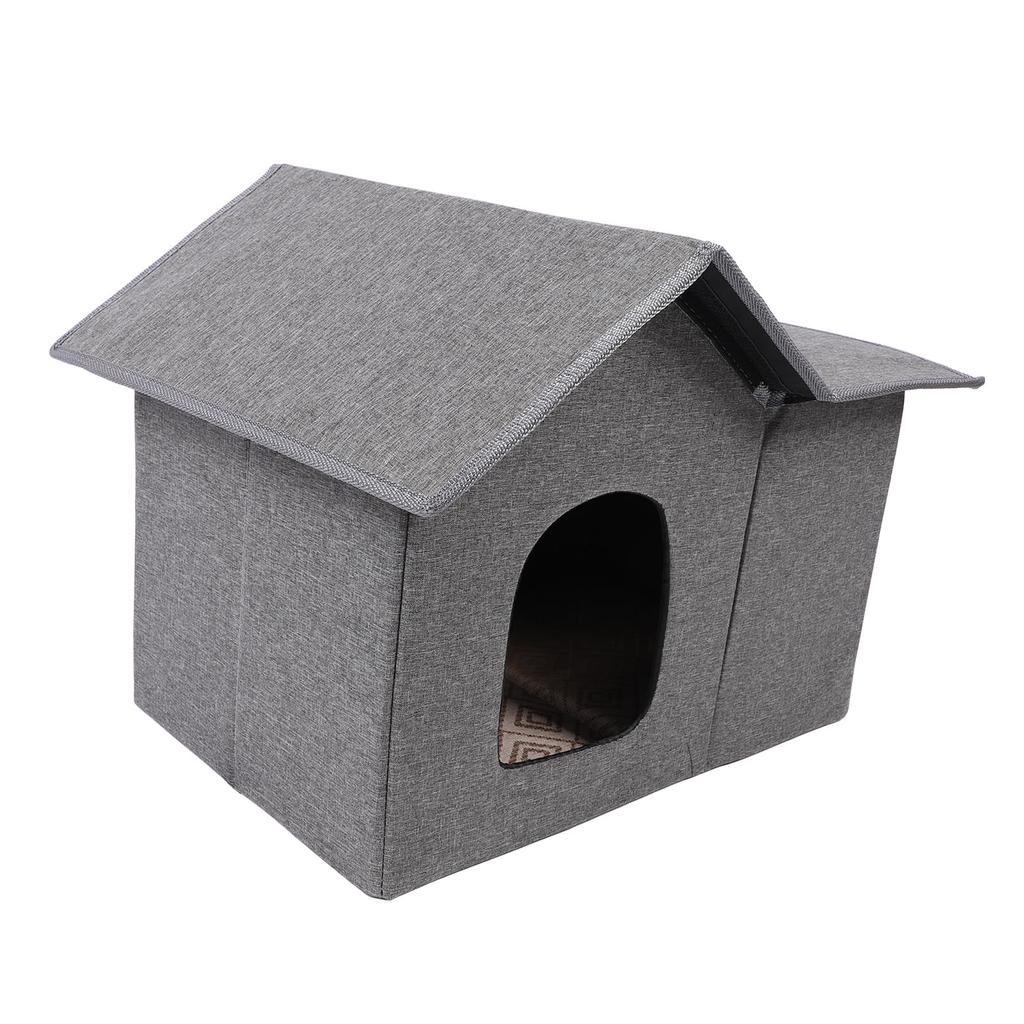 Cat House for Outdoor Cats Foldable Water Resistant Rainproof Feral Cats Shelter Cat Cave