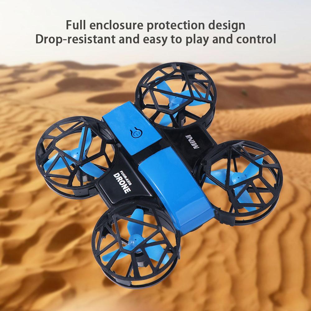 Rechargeable Mini Remote Control Aircraft with Light Quadcopter Plane Toy Home Decor