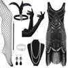 1920s Gatsby-Inspired Sequin Tassel Evening Dress