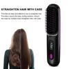 Cordless Hair Straightener Negative Ions Hair Straightener Digital Display Hair Straightening Brush Anti-scald for Home Travel