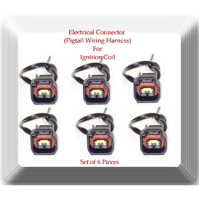6 X Connector of Ignition Coil FD502T Fits: Ford Mazda Mercury V6 3.0L 1999-2009