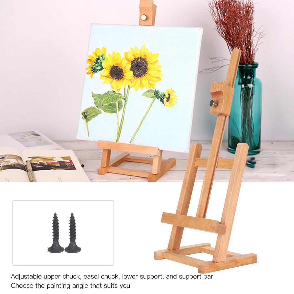 Adjustable Display Stand HJ‑6B Tabletop Art Holder Rack Tabletop Easel  Desktop Oil Painting Work