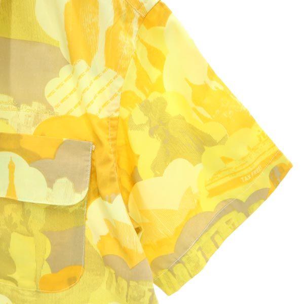 Unused WESC Overall Handle Short Sleeve Aloha Shirt M Yellowish Men's Used