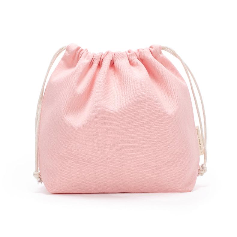1PCS Color Drawstring Pouches Portable Gift Blank Bags For DIY Cotton Hemp Bags Jewelry Display Packaging Storage