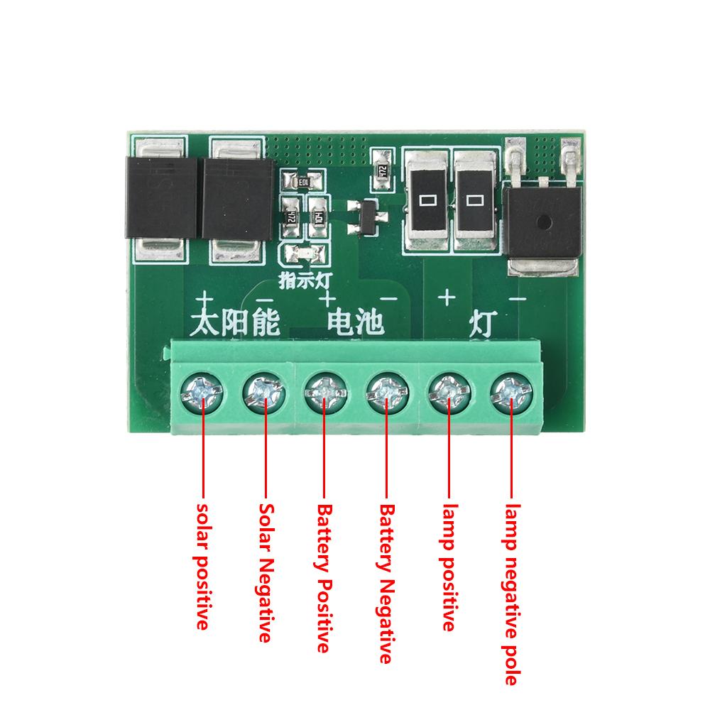 DC 6-45V Solar Street Light Controller LED Drive Board Fully Automatic Light Control Circuit Board for Courtyard Street Lamp DIY