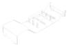 Skit Wire Knife Holder White HB-1279
