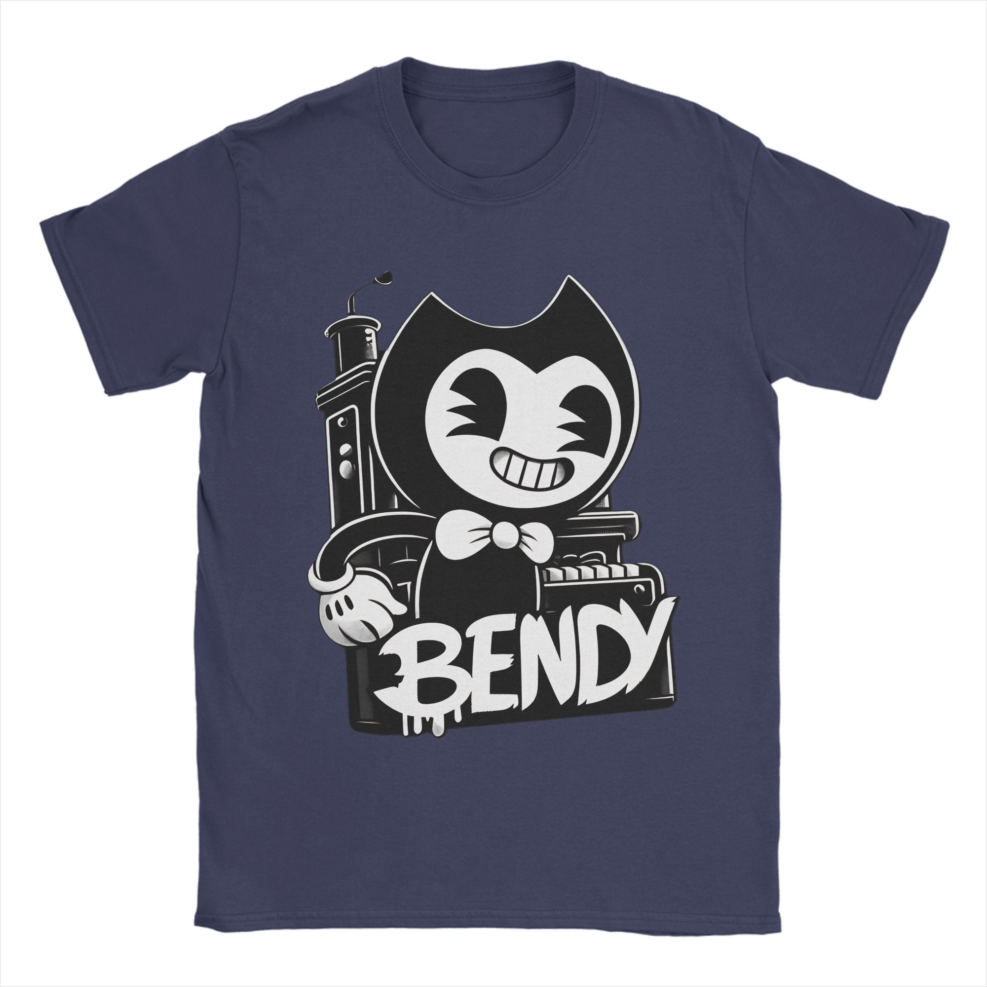 

Bendy Tshirts For Unisex Women Cotton Tops Novelty Cartoon Crewneck Short Sleeve 4XL