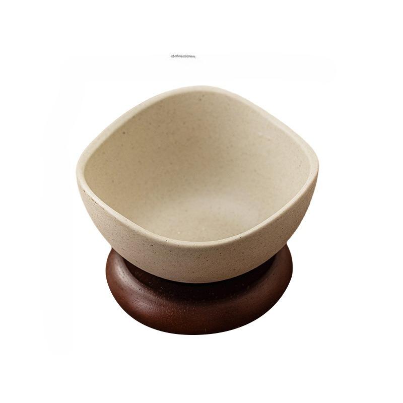 Handmade Stoneware Dessert Bowl Ceramic Tableware High-end Unique Yogurt Oatmeal Ice Cream Cup