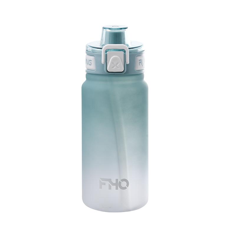 Water bottle new high value plastic cup kettle gradual change matte student water cup girls school special portable cup