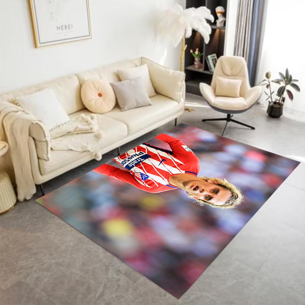 Atletico Madrid Player Floor Rug Office Rug Design for Kitchen Foyer Dining Room Dormitory Anti-slip Rug Decorate Offices Gift for Festivals
