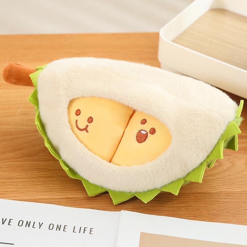 16~30cm Cute Plush Durian Design Doll Creative Tearable Toy Decoration Gifts Pillow Cartoon Fruits Soft Birthday Gift