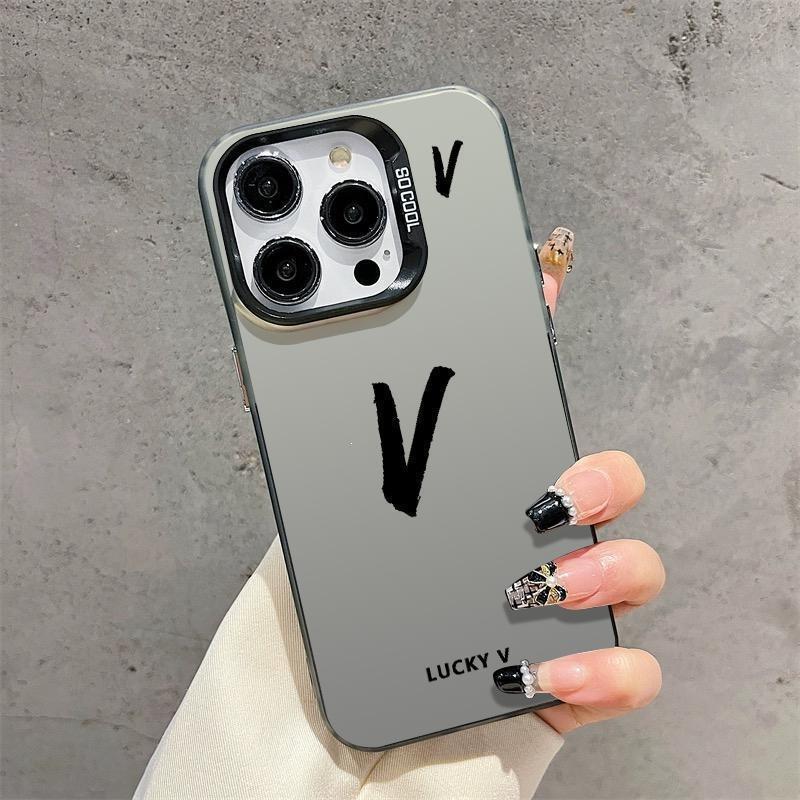 Simple lucky letter couple mobile phone case Apple 15Pro mobile phone case 14ProMax/13/12/11 personality 8