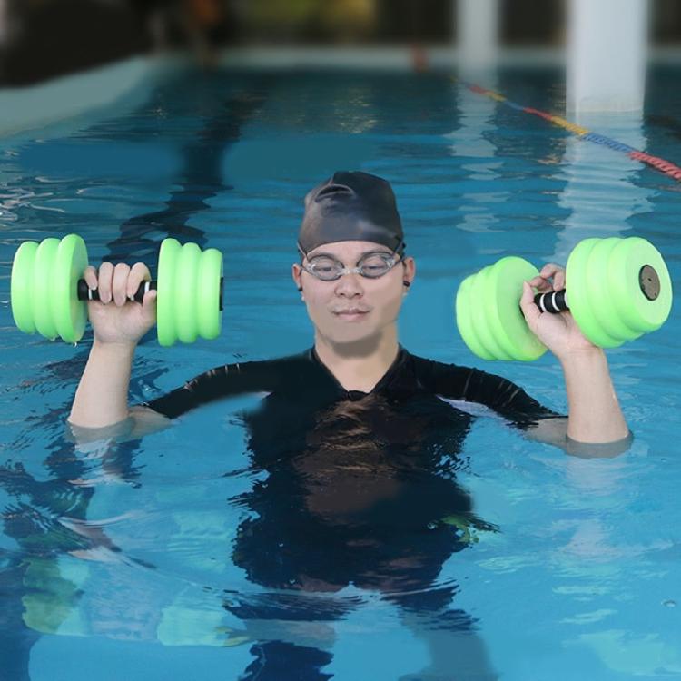 1Pair Water Foams Dumbbells Lightweights Aquatic Exercise Dumbells for Adults, K