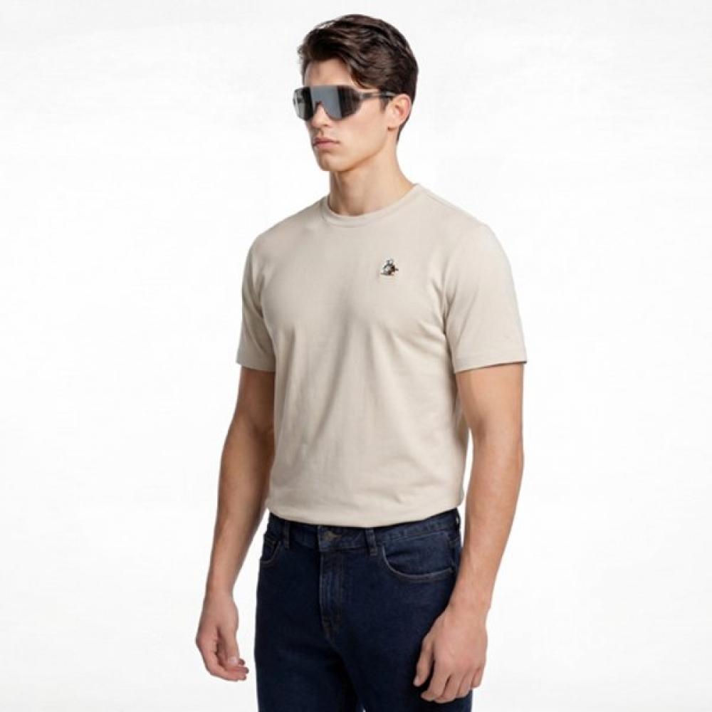 MunSingwear Men S Bowling Penguin Round T ShirT Beige mr121mTS32 BEGE_BEIGE/M