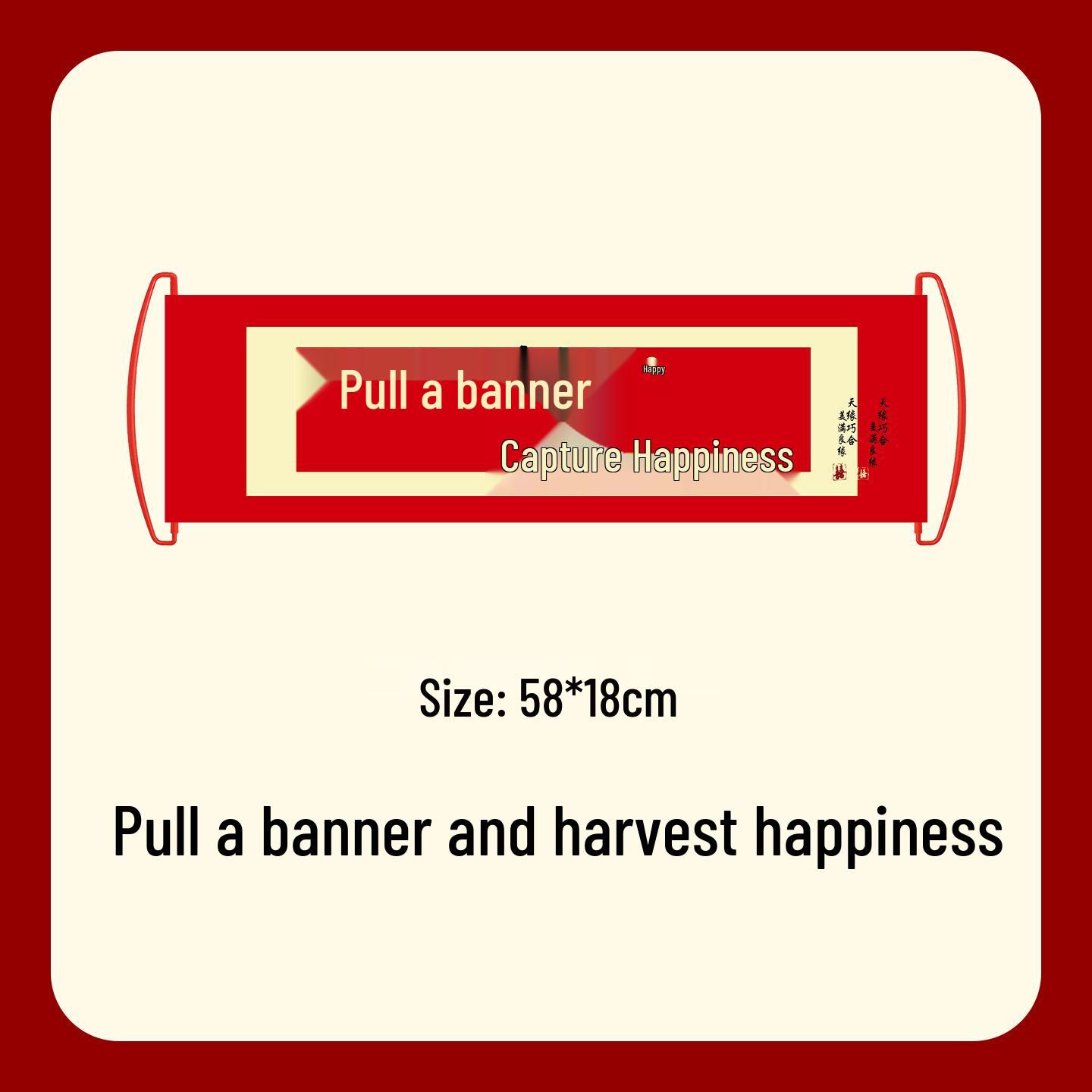 Engagement & Wedding Handheld Flag Banner for Photo Shooting