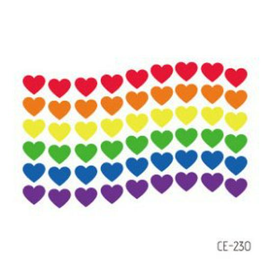 

Ruikalong Waterproof Rainbow Tattoo Stickers for Pride Day and Sports Events 60×60mm