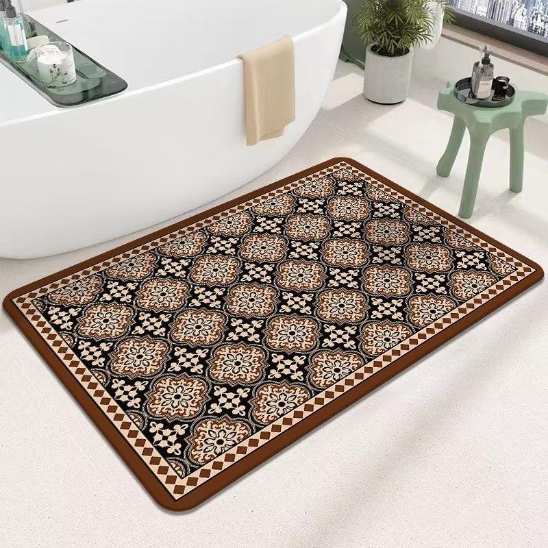 Diatom Mud Soft Floor Mat Entrance Shower Absorbent Floor Mat Non-slip