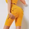High Waist Cross Over Butt Lifting Dance Yoga Tights 5-Point Cargo Leggings