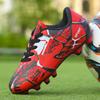 Mens Womens Soccer Cleats Artificial Turf Outdoor Football Shoes With Studs Anti-Slip Rubber Sole Breathable Mesh Lining
