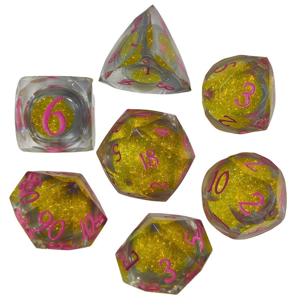 Resin Polyhedral Dice Set for DND, Dungeons & Dragons, COC, and Tabletop RPGs