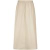 Calvin Klein Ss25 Baumwoll-Twill Midi A-Linien Freizeitrock Damenröcke Khaki 44B666P