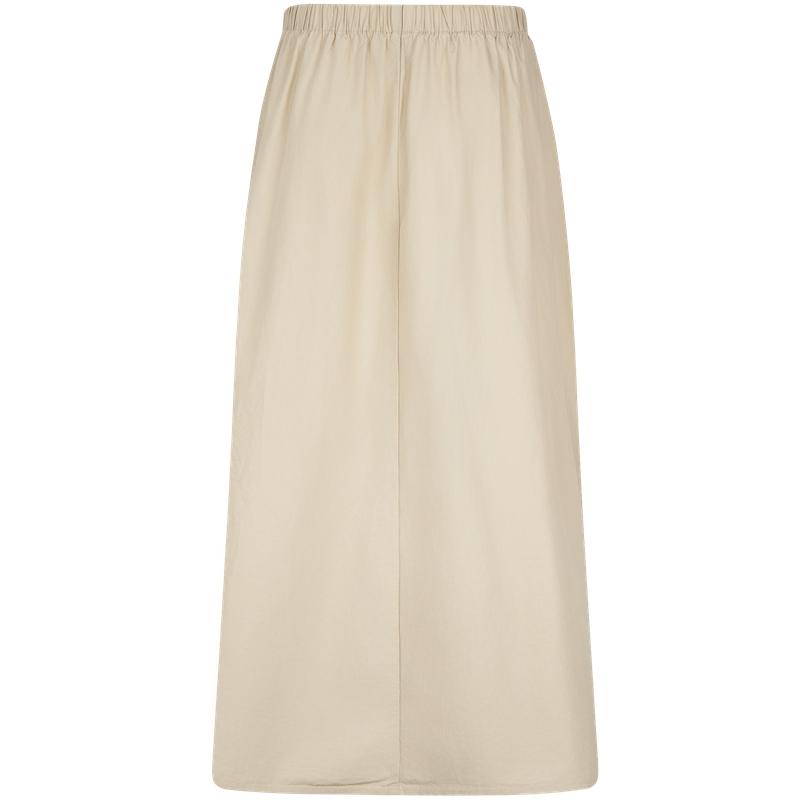 Calvin Klein Ss25 Cotton Twill Midi A-Line Casual Skirt Women skirts Khaki 44B666P