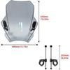Motorcycle Windshield Screen for Himalayan for Scram411 for Himalayan for Scram 411 2022 2023 Motorcycle Windscreen Windshield Universal Windscreen