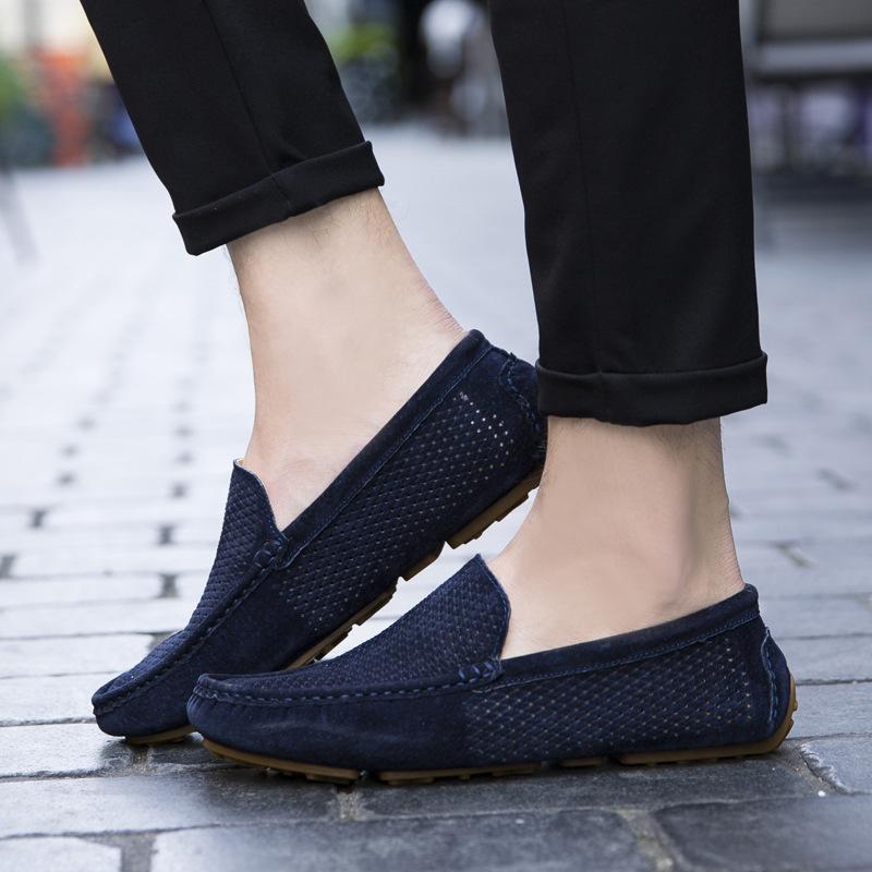 Prodyšné Pánské Ležérní Boty Luxusní Značky Pravá Kůže Mokasíny Pánské Pohodlné Klasické Pánské Společenské Boty Masculino