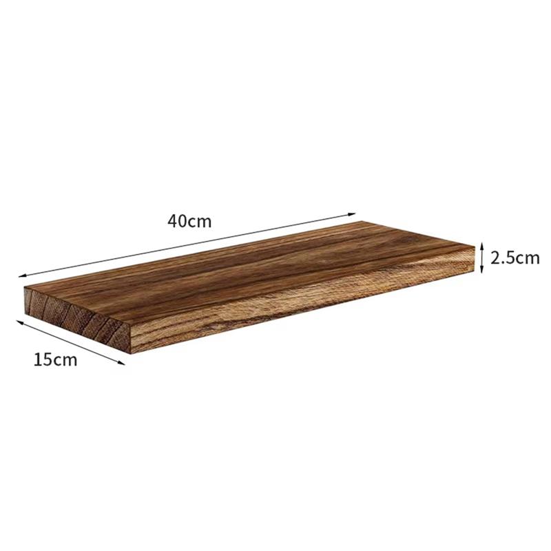 A20F-Wall-Mounted Wooden Shelving For Balcony, Bathroom, And Living Room - Space-Saving Partition And Decorative Storage