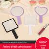 Portable Handheld Square Makeup Mirror with Salon-Quality Handle and Logo