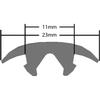 Universal The Car Roof Rack Crossbar Sealing Rubber Strip Reduce Wind Resistance and Noise Used Compatible with
