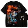 Anime Lover Washed T Shirt Year Round Clothing Personality Clothes Unisex High Quality Product Tee