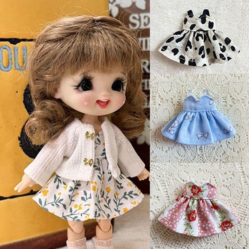 Lotus Leaf Sleeve Dolls Outfits Dresses Handmade White Cardigan 1/11 OB11 Dolls/1/12 BJD