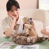 90cm-170cm Simulierte Python Plüsch Schönes Tier Handpuppe Spielzeug Stofftier Schlangenpuppen Heimdeko Geburtstag Weihnachten Exquisite Geschenke