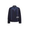 Evisu Brush Solid Color Big M Denim Jacket Men jackets Dark-Blue 2EAHTM1DJ799LFCT