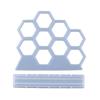 DIY Crystal Epoxy Resin Mold Hollow Hexagon Earring Hanger Silicone Coaster Mold Jewelry Storage Mold for Home Decoration Crafts