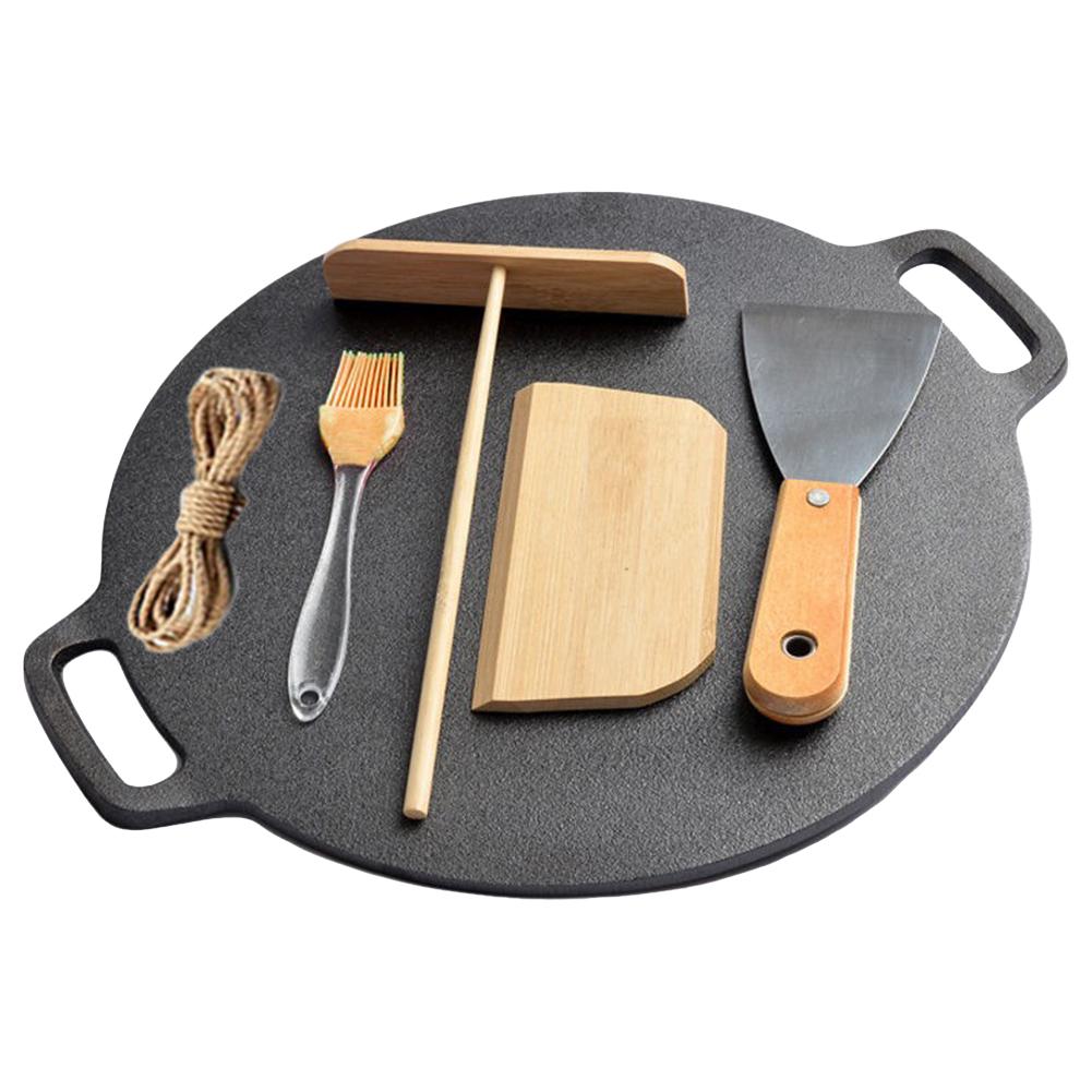 

Сковорода для блинов Блинница Сковорода для жарки блинов с антипригарным покрытием с ручкой Чугунная сковорода Сковорода для выпечки блинов для кемпинга на открытом воздухе