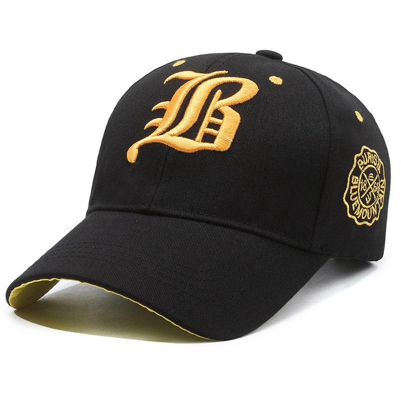 Trendy Unisex Korean Style Duckbill Baseball Cap with Deep Crown and Embroidery - Outdoor Sun Protection
