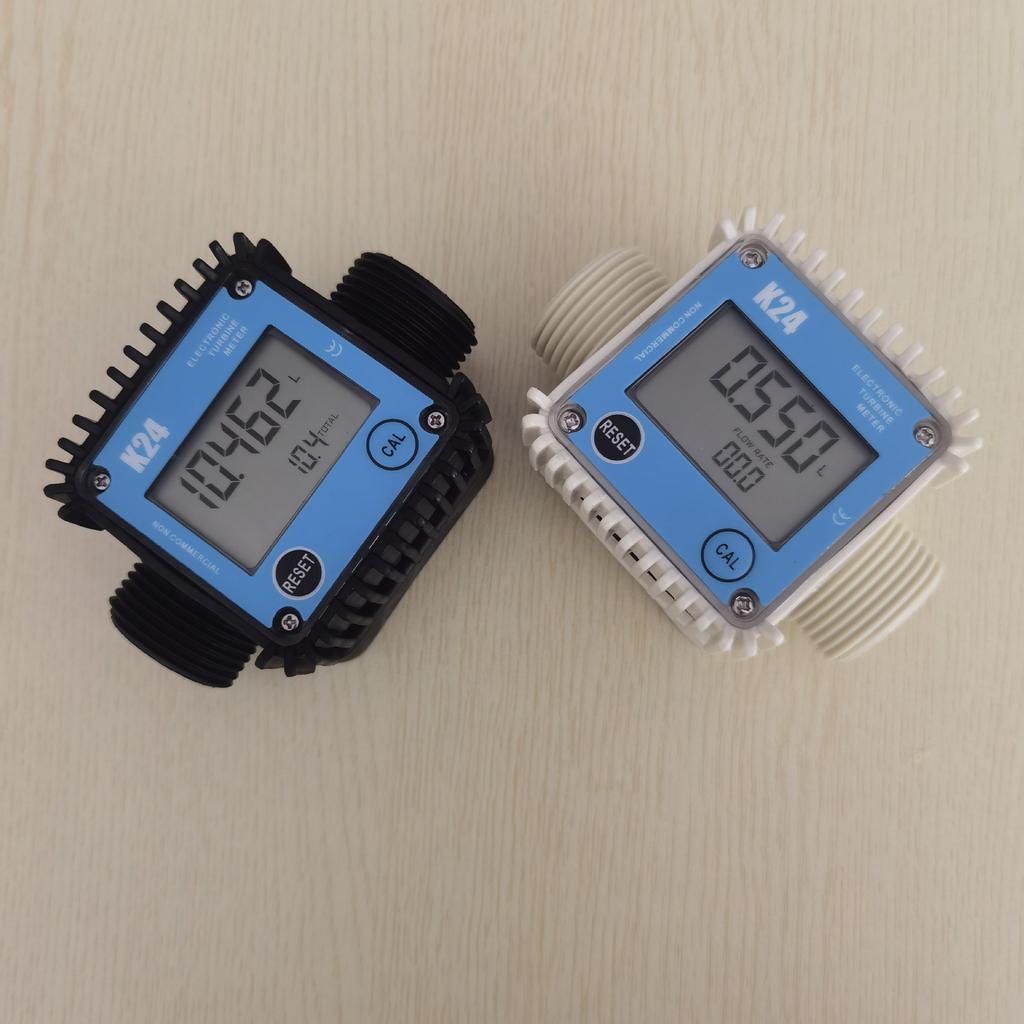 K24 Turbine Flow Meter Electronic Digital Display Liquid Gear Metering Meters