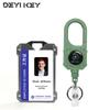 DEYI Retractable Badge Holders Durable ID Card Holder (Holds 2 Cards) with 31.5 Badge Reel Key Chain, 10,000+ Rebound