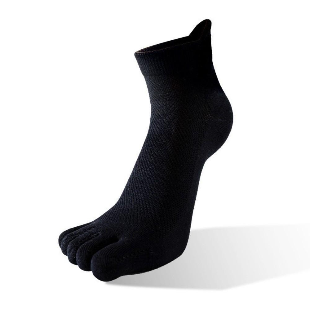 Anti-slip Five Toe Socks Mesh Low Cut Sports Socks Sweat-Absorbing Men's Five Finger Socks Soccer