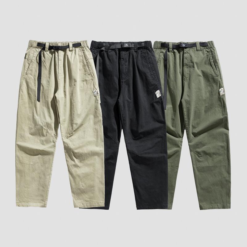 Overalls Men's High-end Sense Ruffian Handsome Casual Trendy Brand Men's Pants Loose Wide-leg Pants Men's Outdoor Sports Men's Clothing