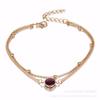 Boho Opal Female Anklets Barefoot Crochet Sandals Foot Jewelry Leg Anklets On Foot Ankle Bracelets KTJ