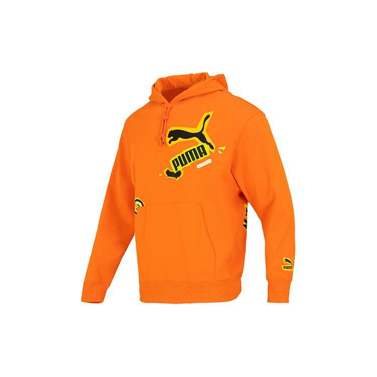 PUMA Classics Street Sport Hoodie  Orange  539966-23 L