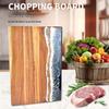 Acacia Wood Cutting Board with Resin Inlay - River Beach Pattern Chopping Board.