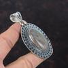 925 Sterling Silver Pendant Gemstone Pendant Unique Vintage Pendant Silver Jewelry Handmade Pendant Gift For Him